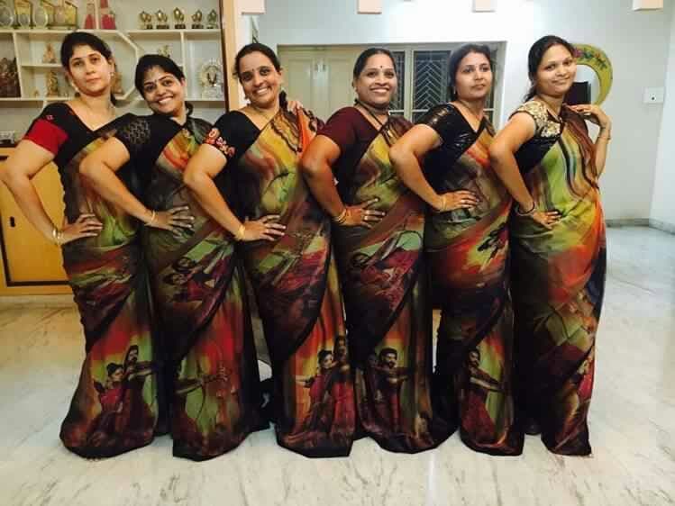 आता लोकप्रिय होतीय 'बाहुबली साडी' : चित्रपटाची स्त्रियांवरही जादू..