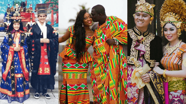 देशविदेशातल्या लग्नांचे लईभारी पोशाख...बघा एखादा पसंद पडतोय का !!!