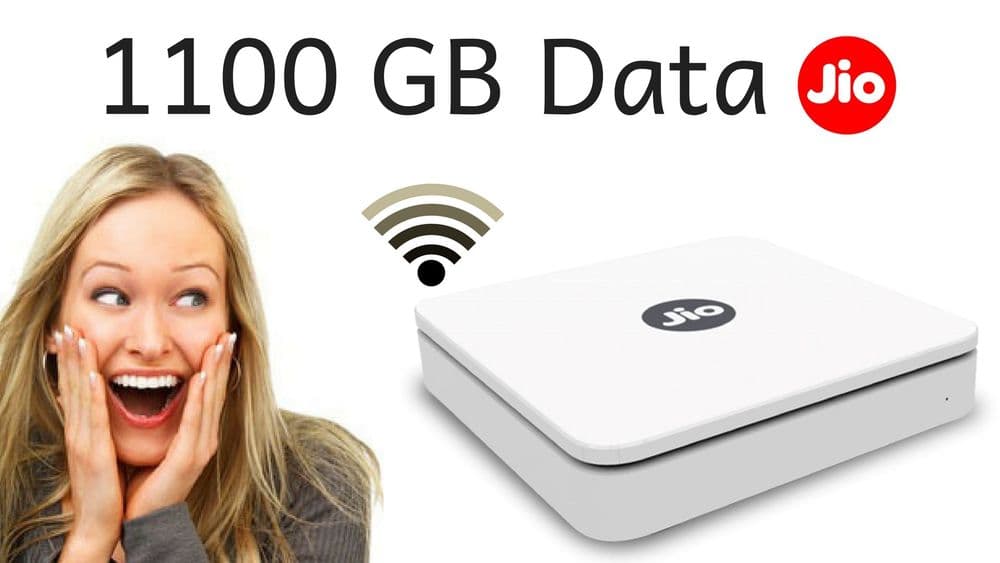 जिओ धमाका : जिओ देणार तब्बल ११०० जीबी डाटा 'फ्री' !!.....वाचा कसे घ्यायचे कनेक्शन...