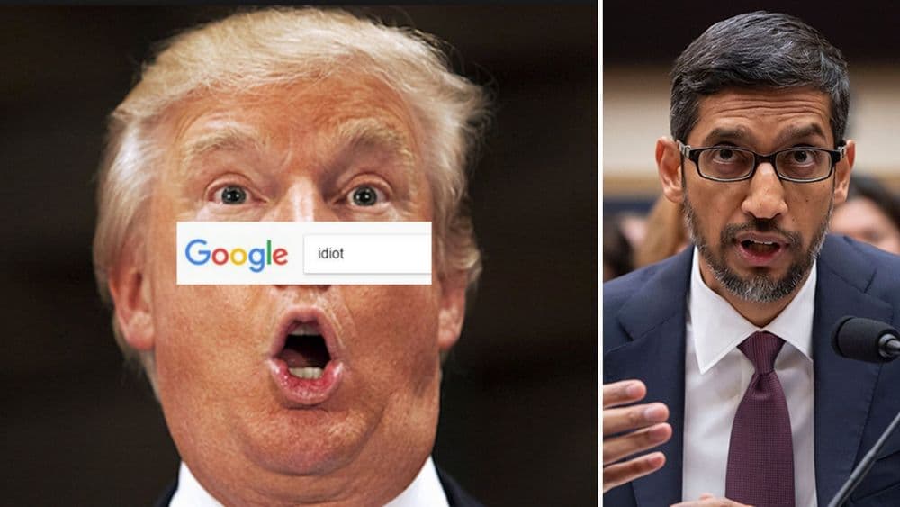 ‘इडियट’ लिहिल्यावर ट्रम्प तात्यांचा फोटो का येतो ?' - सुंदर पिचाई यांनी दिलंय उत्तर !!