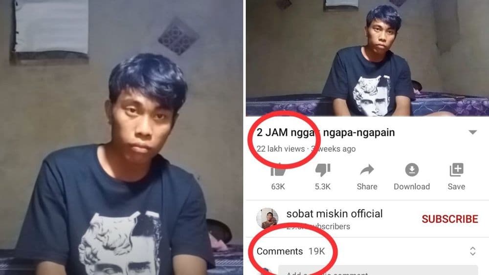 २ तास काहीही न करता बसून राहणाऱ्या पोराचा व्हिडीओ २२ लाख लोकांनी पाहिला !!