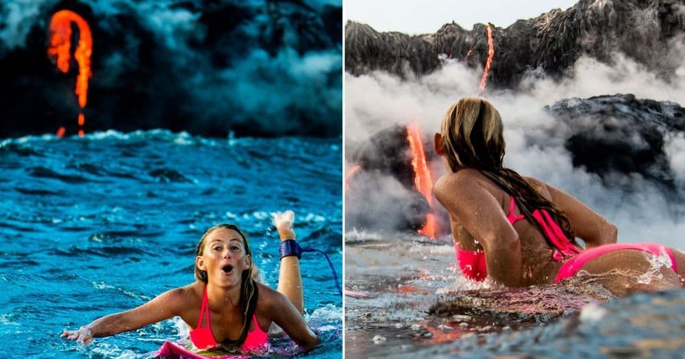 बापरे, हिच्यासमोर ज्वालामुखीही थंडावला?