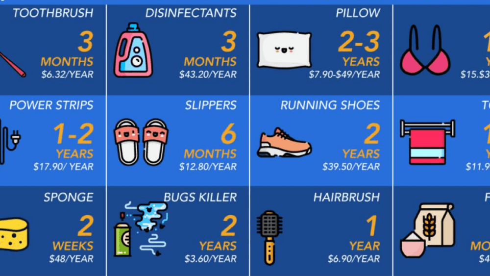 घरातल्या या १० वस्तूंनाही एक्सपायरी डेट असते!! जाणून घ्या कोणती गोष्ट किती काळ वापरावी..