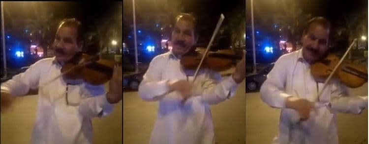 भारतीय हिंदी सिनेमातली गाणं वाजवणाऱ्या या व्हायोलिनवालयाच्या प्रेमात पडलंय पाकिस्तान..