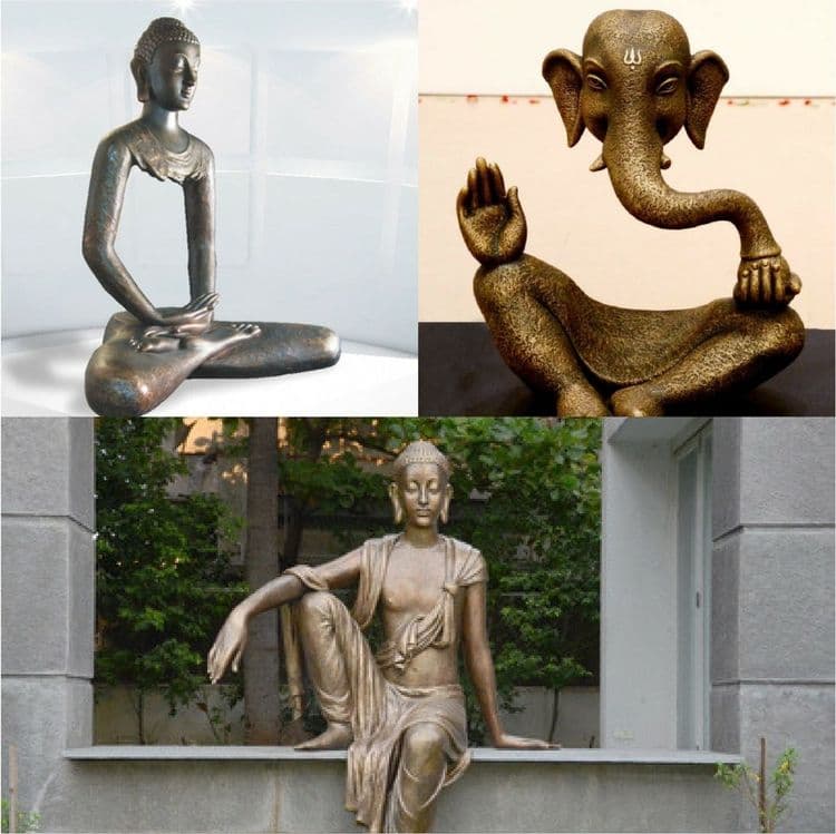 १. ब्राँझ शिल्प - भगवान रामापुरे