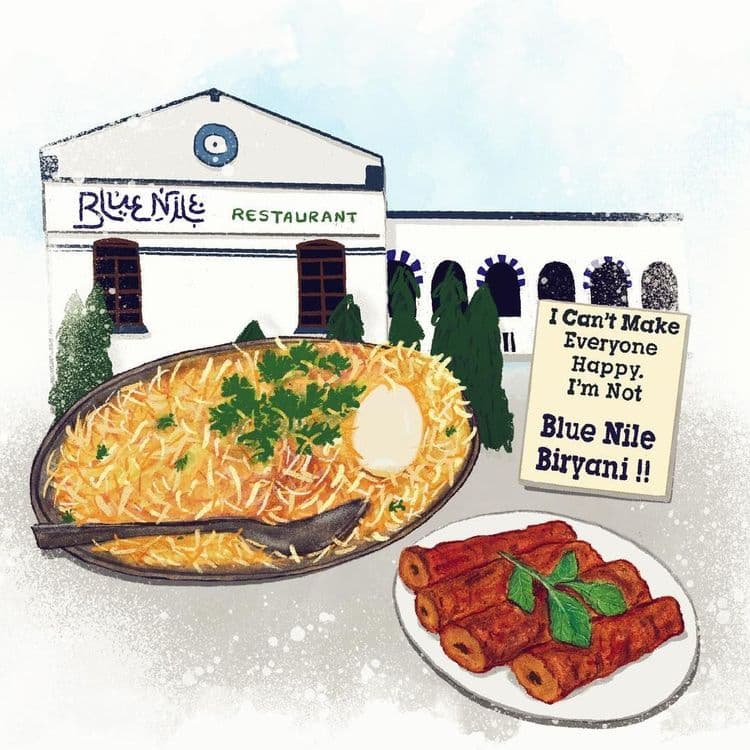 १७. ब्लू नाईल रेस्टॉरन्ट