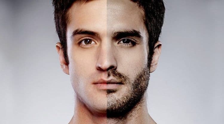 १. दाढी आणि केस