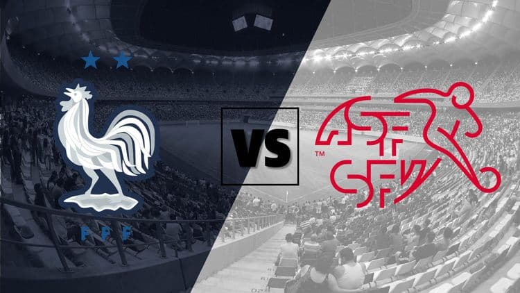 6) फ्रांस विरुद्ध स्वित्झर्लंड, २९ जून- १२.३०AM