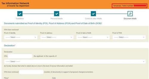 ८. खालील पुराव्यांसाठी लागणारी कागदपत्रांची निवड करा.