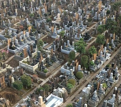 ११. दिसतंय शहर, पण आहे स्मशानभूमी.