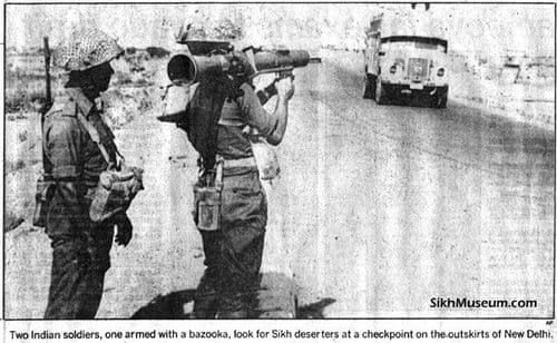 ५. मोहिमेच्या तिसऱ्या दिवशी पंजाब मध्ये संचारबंदी लागू करण्यात आली. खास करून सुवर्ण मंदिरात येण्याजाण्याचा मार्ग लष्कराने पूर्णपणे बंद केला.