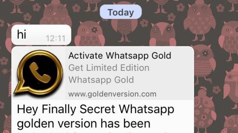 whatsapp gold hoax