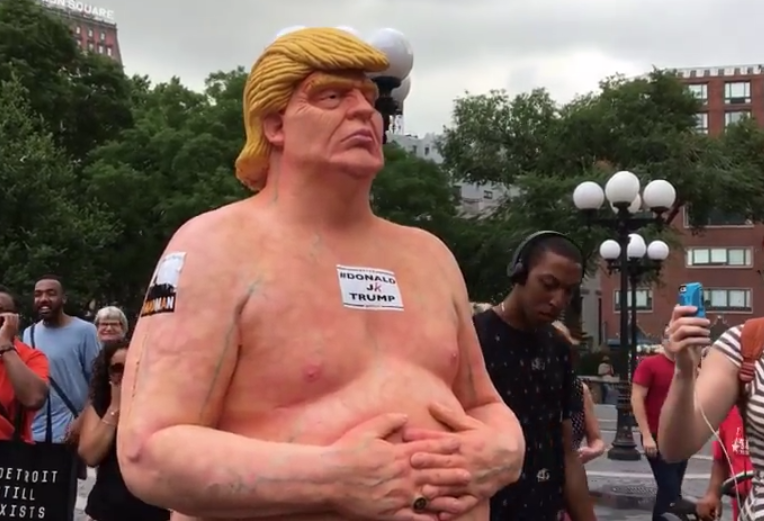 Disturbing statue of nude Donald Trump removed from Union 